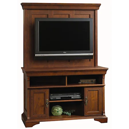 Panel TV Stand With Wall Panel